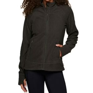 Avalanche Lightweight Soft Fleece Mock Neck Jacket w/Zipper Pockets Size Large